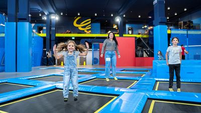 Grosse Trampoline im Trampolinpark Flip Lab in Rümlang 