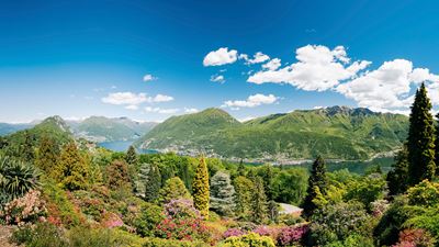 View from Parco San Grato in Carona. 