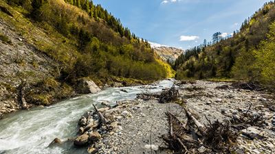 Calfeisen Valley in the summer