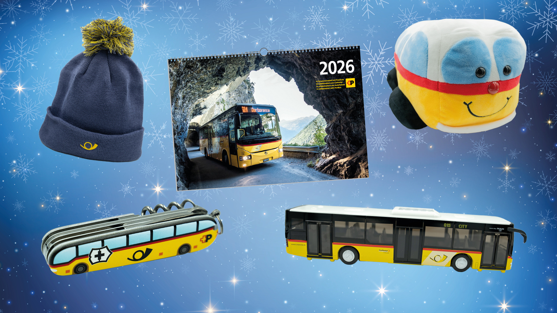 Gift ideas from PostBus.