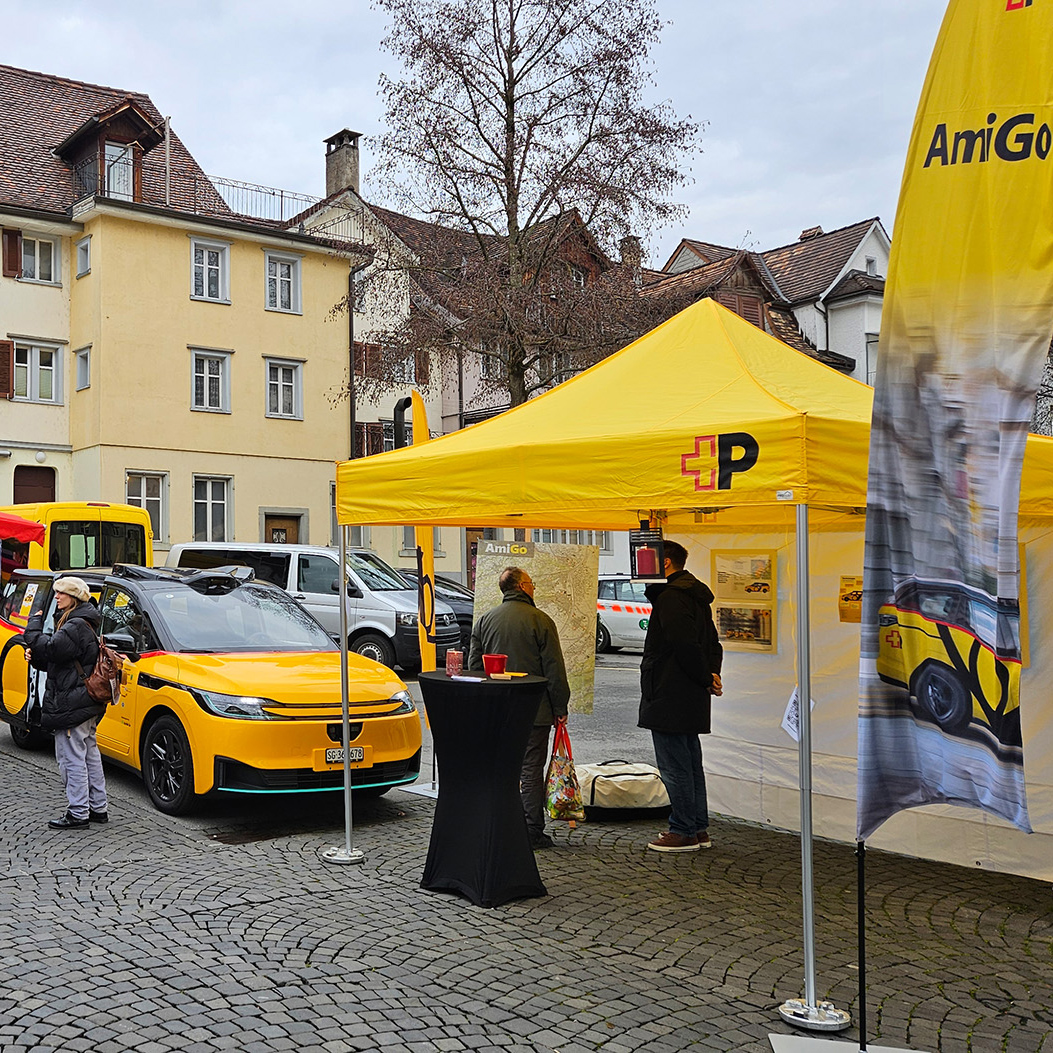 Événement public: AmiGo sera présenté aux visiteurs sur un stand d’information dans la vieille ville d’Altstätten. 