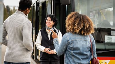 People obtain information from the driver