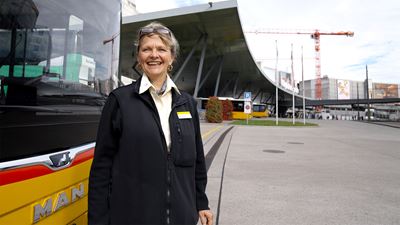 Teamleiterin Astrid Mauchle am Flughafen Zürich